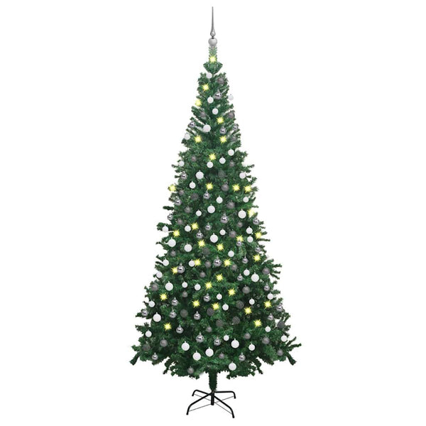 Kunstkerstboom Met Verlichting En Kerstballen L 240 Cm