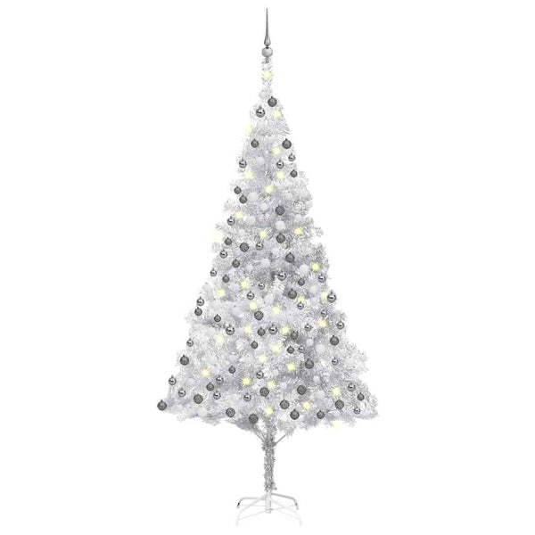 Kunstkerstboom Met Verlichting En Kerstballen 150 Cm Pvc
