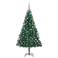 Kunstkerstboom Met Verlichting En Kerstballen Pvc