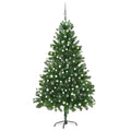 Kunstkerstboom Met Verlichting En Kerstballen 210 Cm Groen