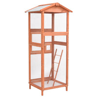 Vogelkooi 68X62X166 Cm Massief Vurenhout