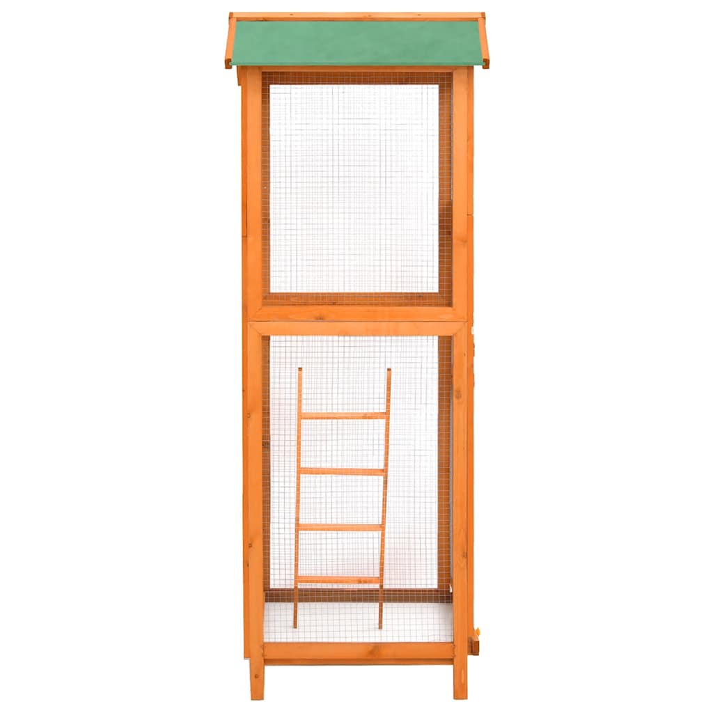 Vogelkooi 68X62X166 Cm Massief Vurenhout