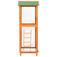 Vogelkooi 68X62X166 Cm Massief Vurenhout