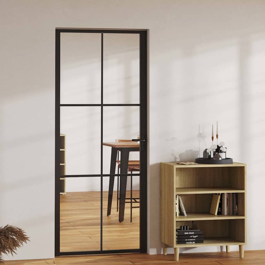 Binnendeur 93X201,5 Cm Esg-Glas En Aluminium
