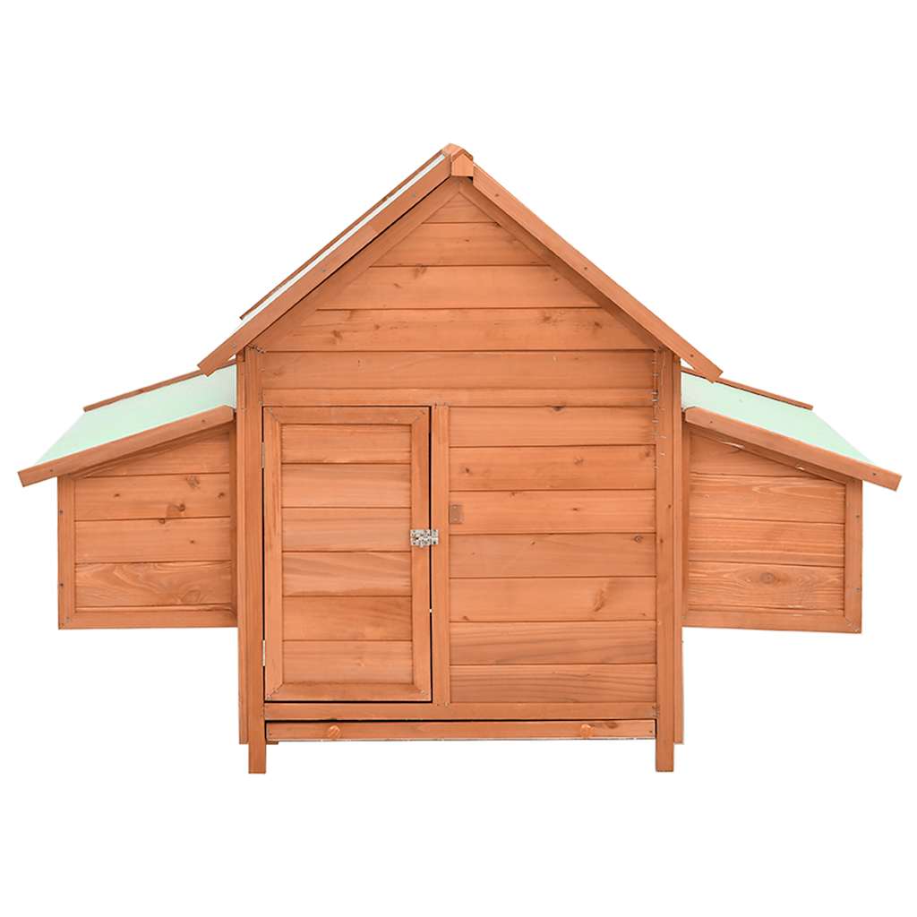 Kippenhok 150X96X110 Cm Massief Vurenhout