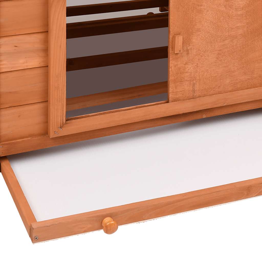 Kippenhok 150X96X110 Cm Massief Vurenhout