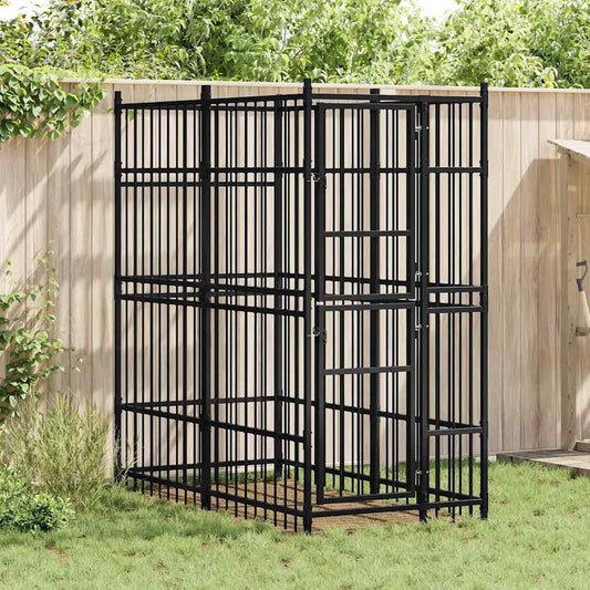 Hondenkennel 1,84 M² Staal