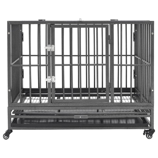 Hondenbench Met Wielen Staal