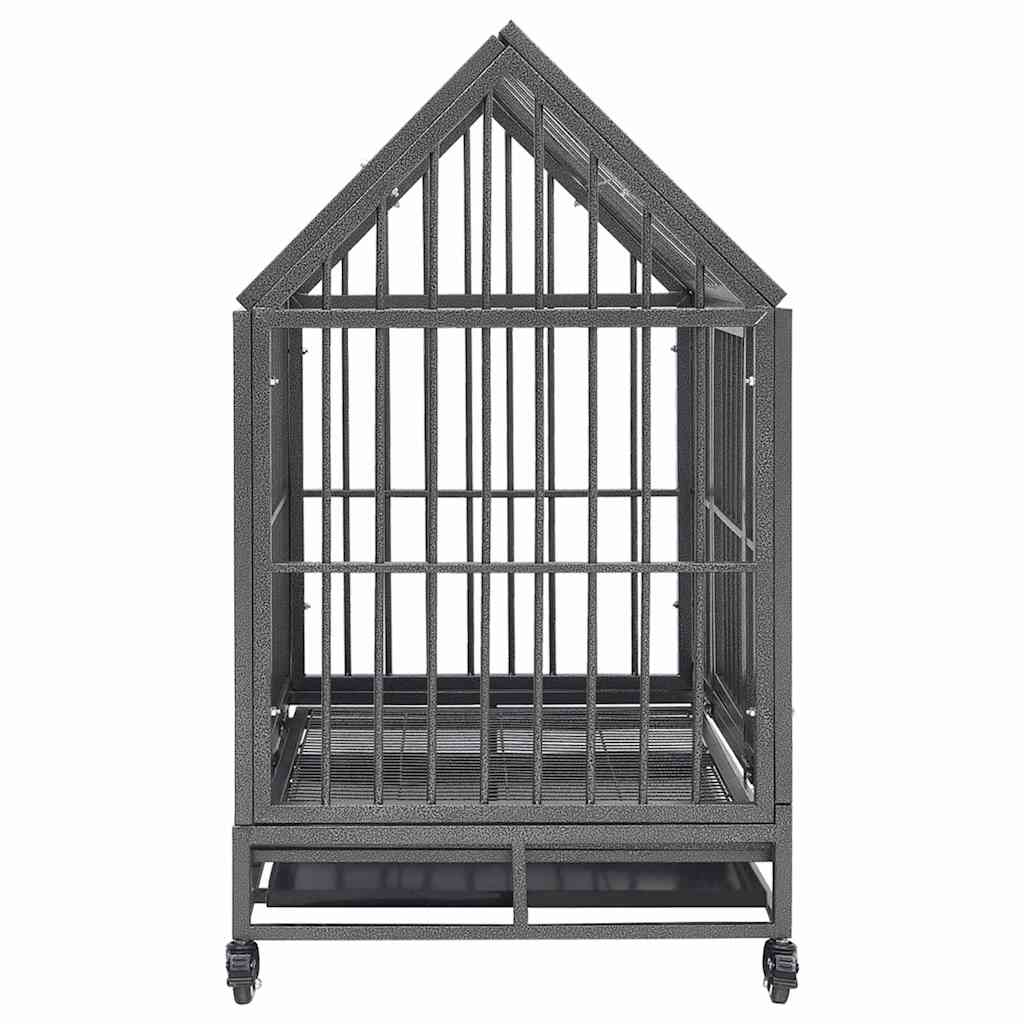 Hondenbench Met Wielen En Dak Staal