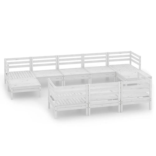 3083385  10-Delige Tuin Lounge Set Stevig Hout Grenen