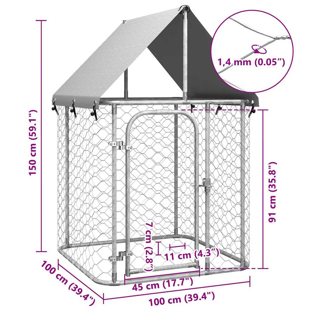 Hondenkennel Voor Buiten Met Dak