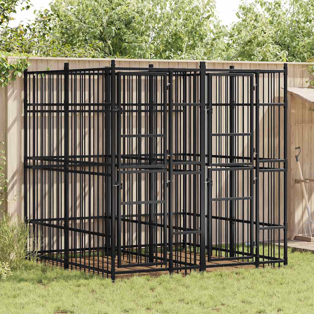 Hondenkennel 1,84 M² Staal