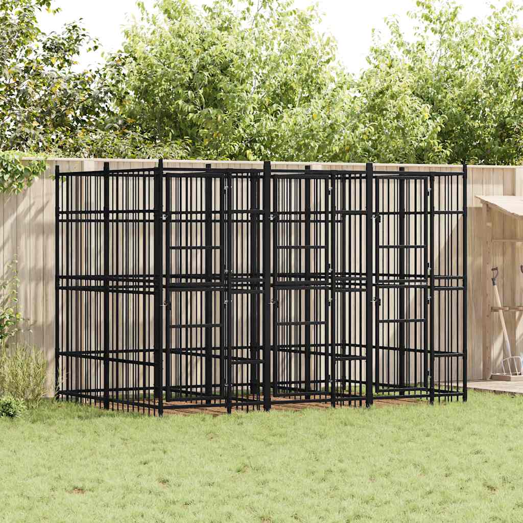 Hondenkennel 1,84 M² Staal