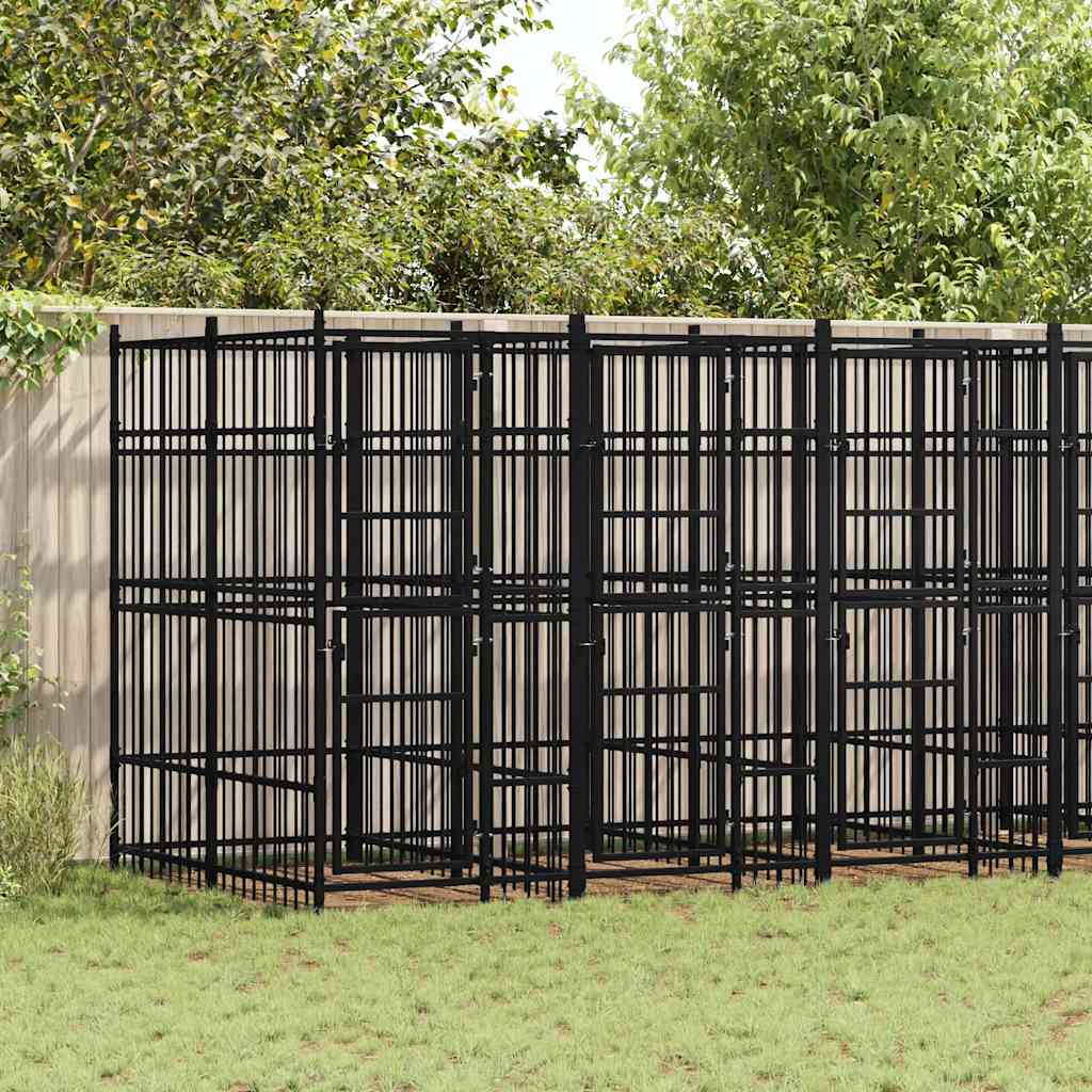 Hondenkennel 1,84 M² Staal