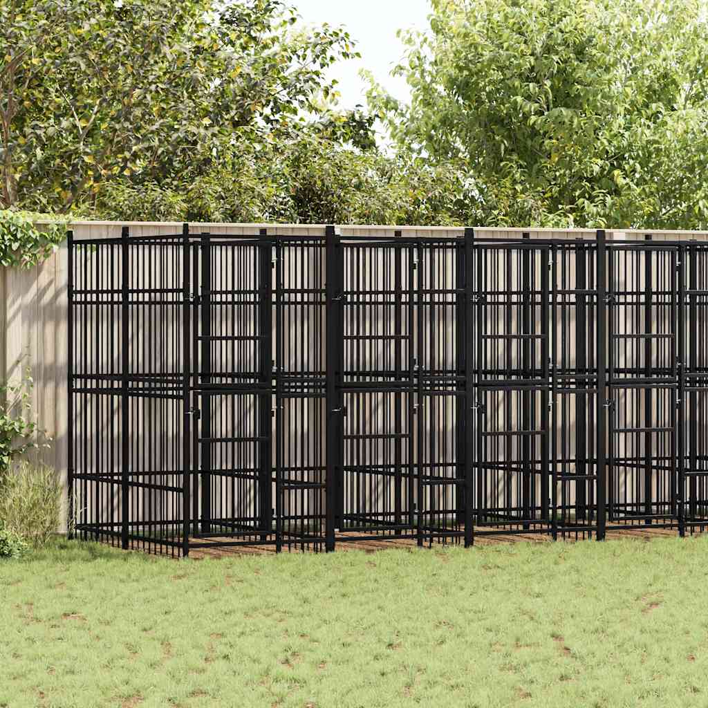 Hondenkennel 1,84 M² Staal