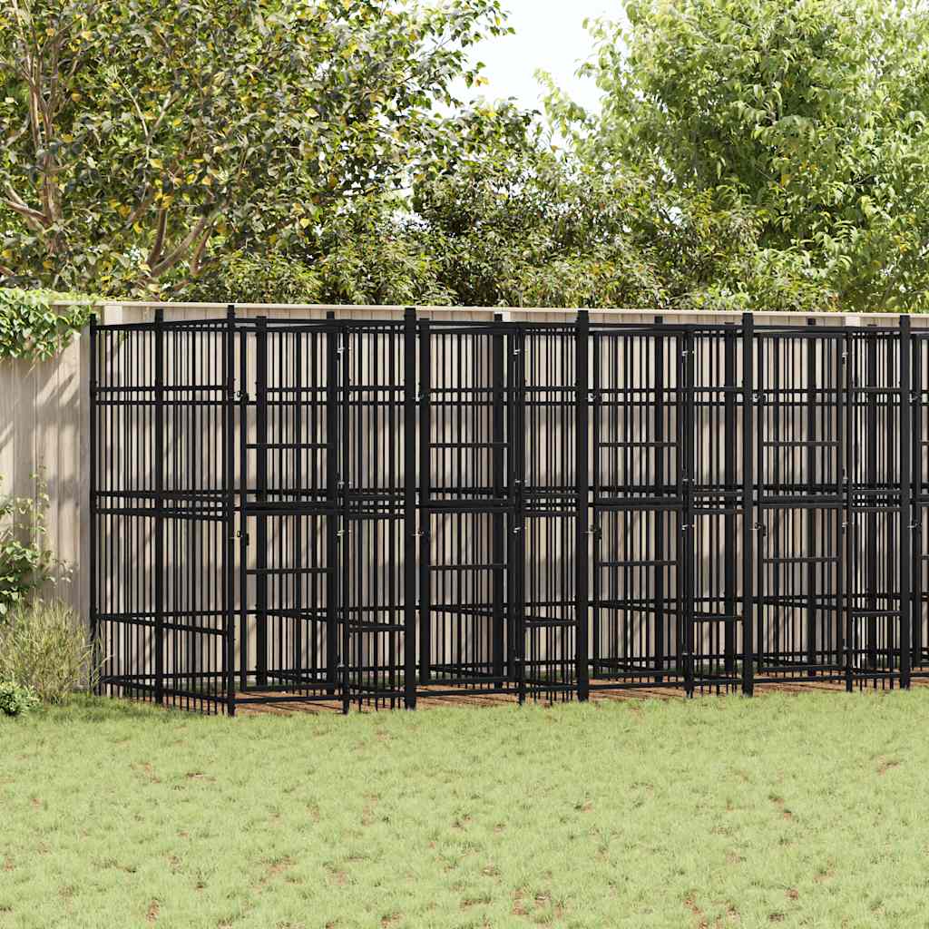 Hondenkennel 1,84 M² Staal