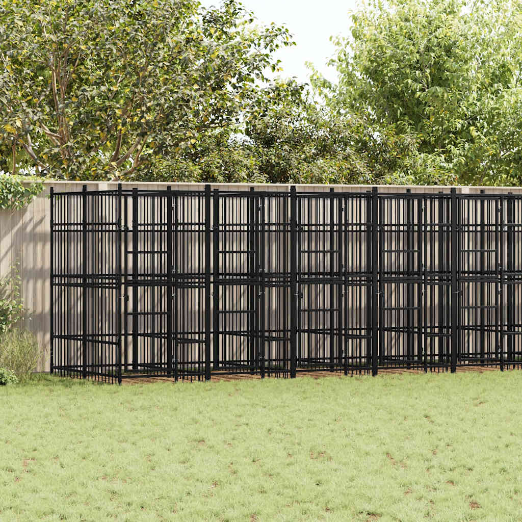 Hondenkennel 1,84 M² Staal