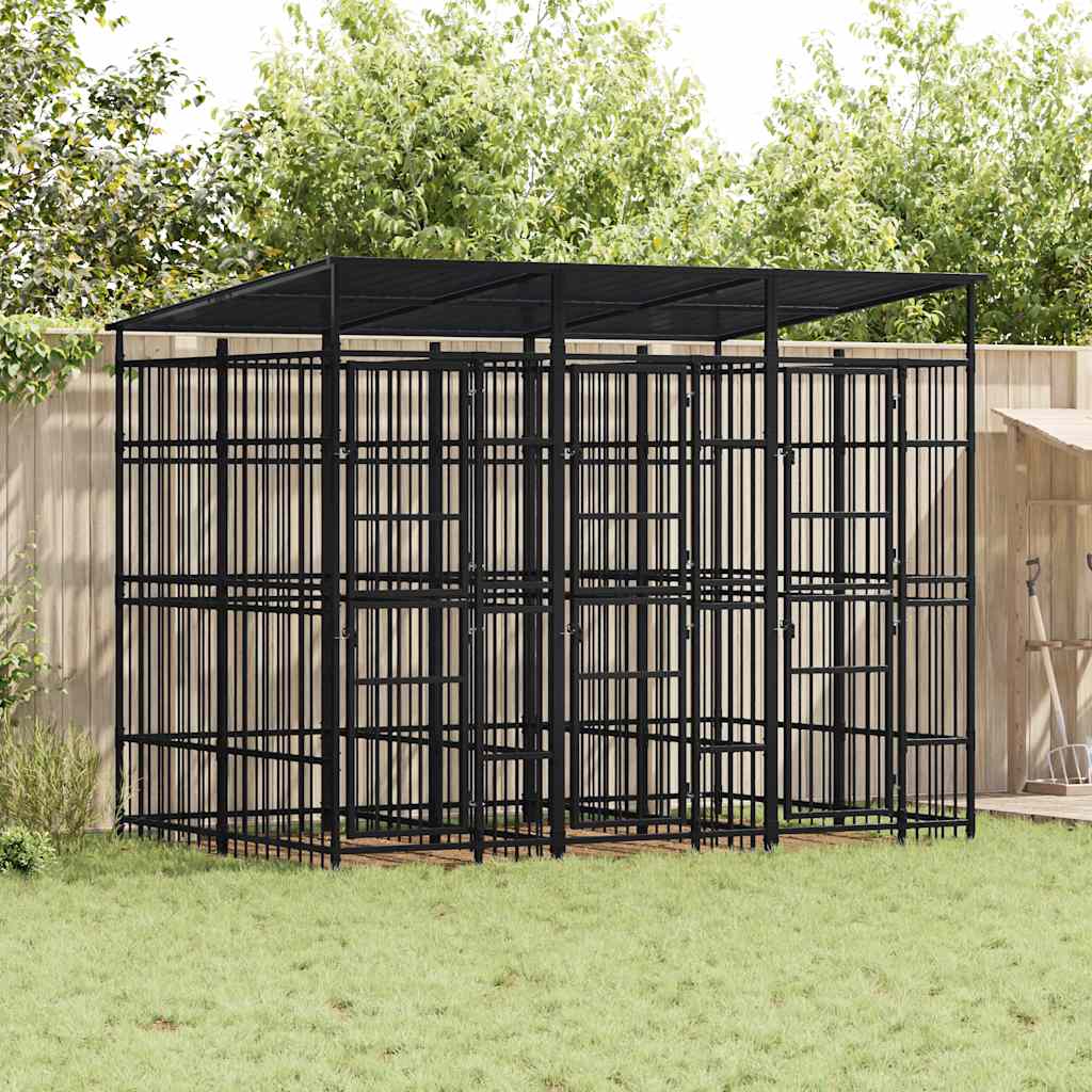 Hondenkennel 1,84 M² Staal