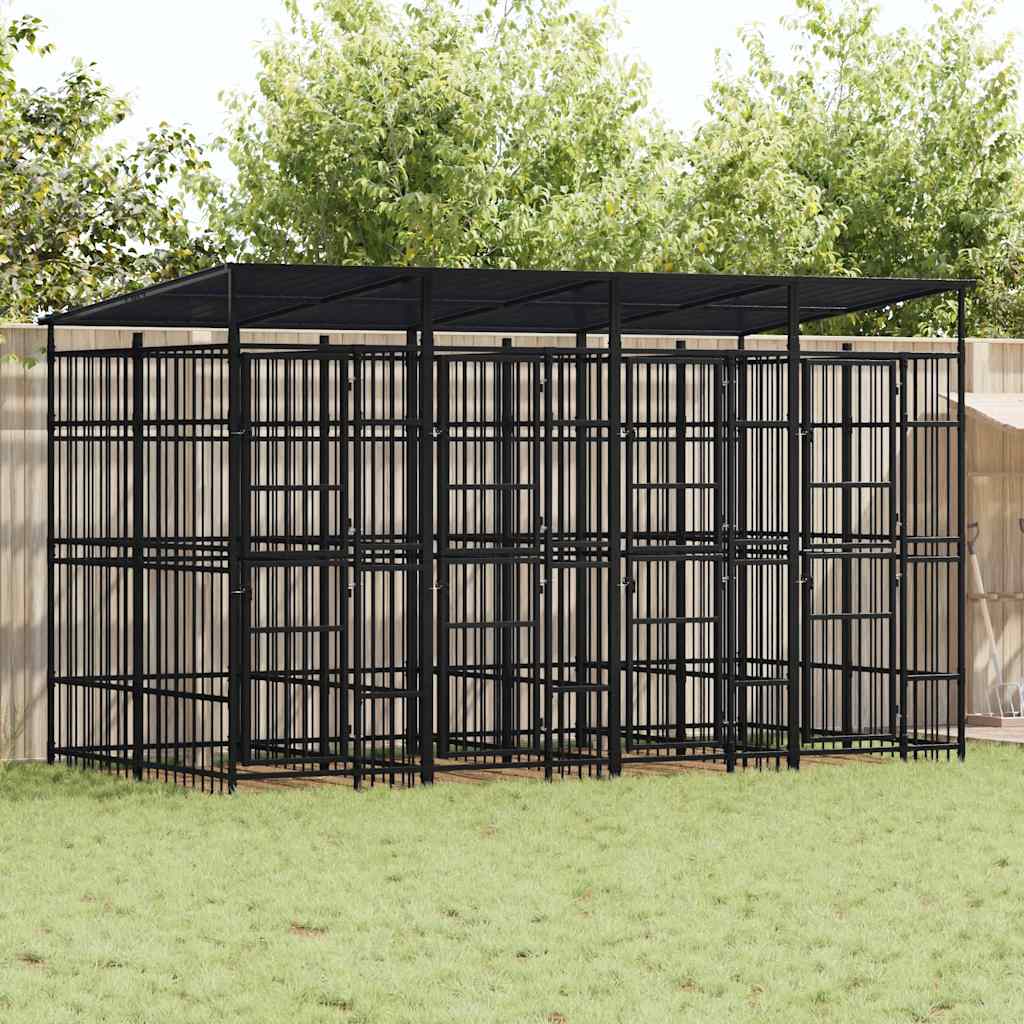 Hondenkennel 1,84 M² Staal