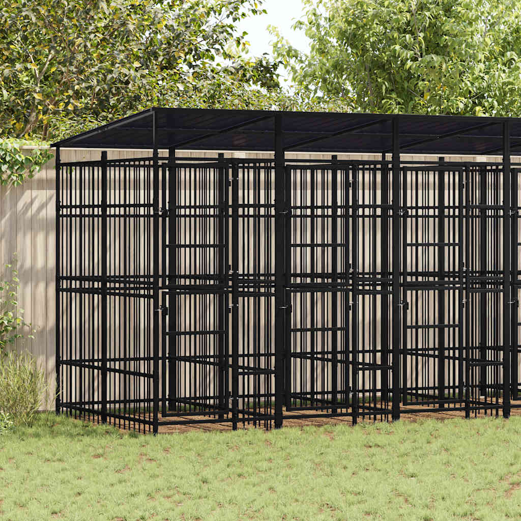 Hondenkennel 1,84 M² Staal