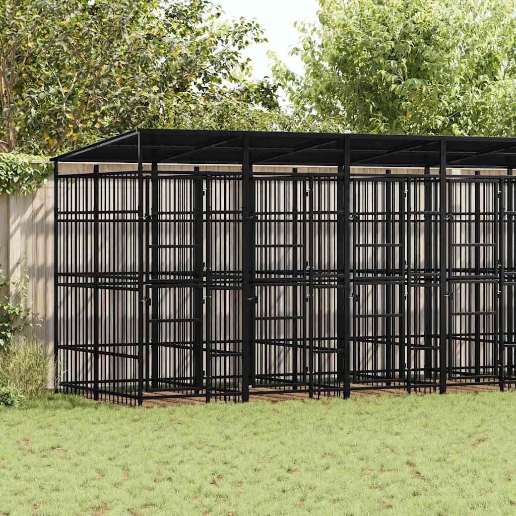 Hondenkennel 1,84 M² Staal