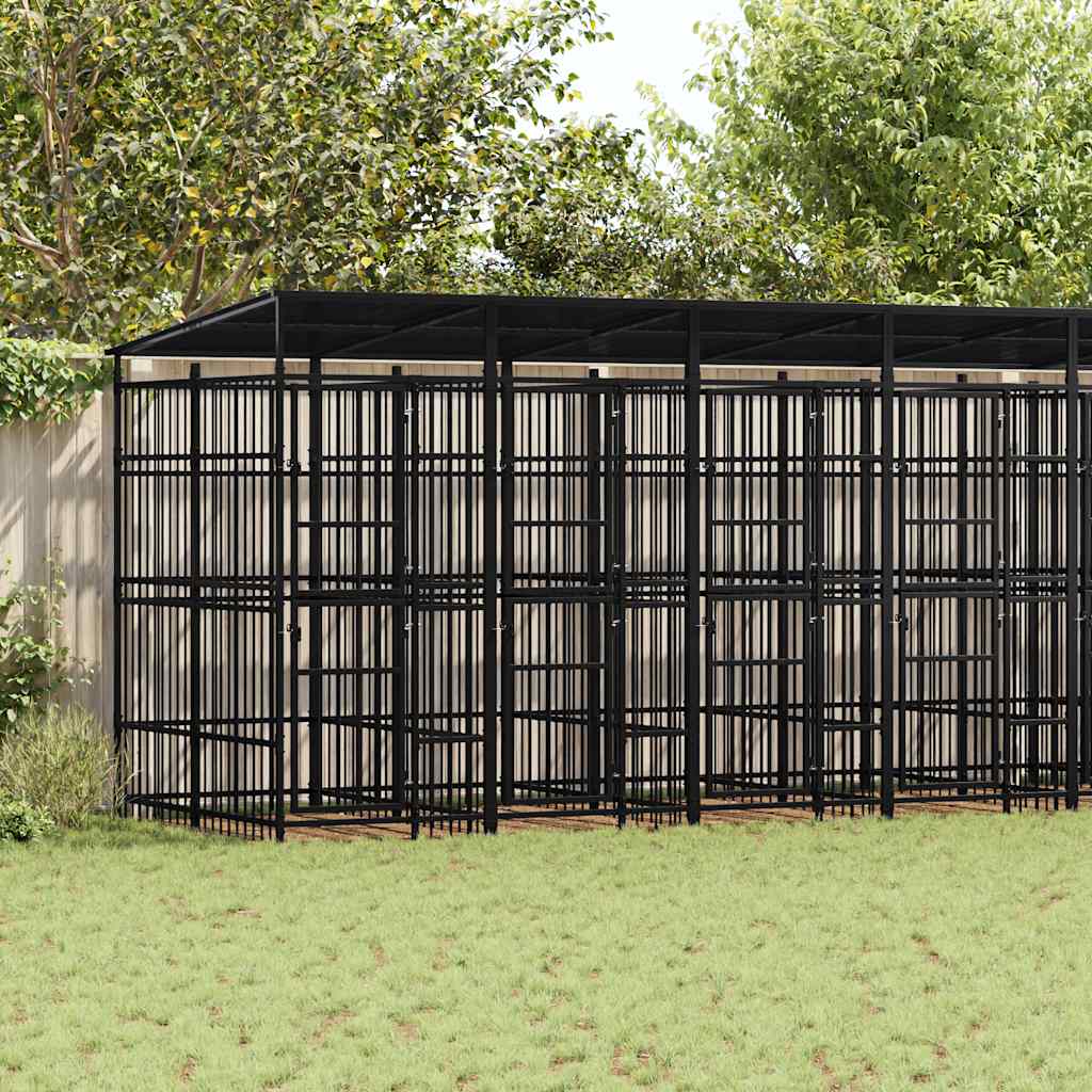 Hondenkennel 1,84 M² Staal