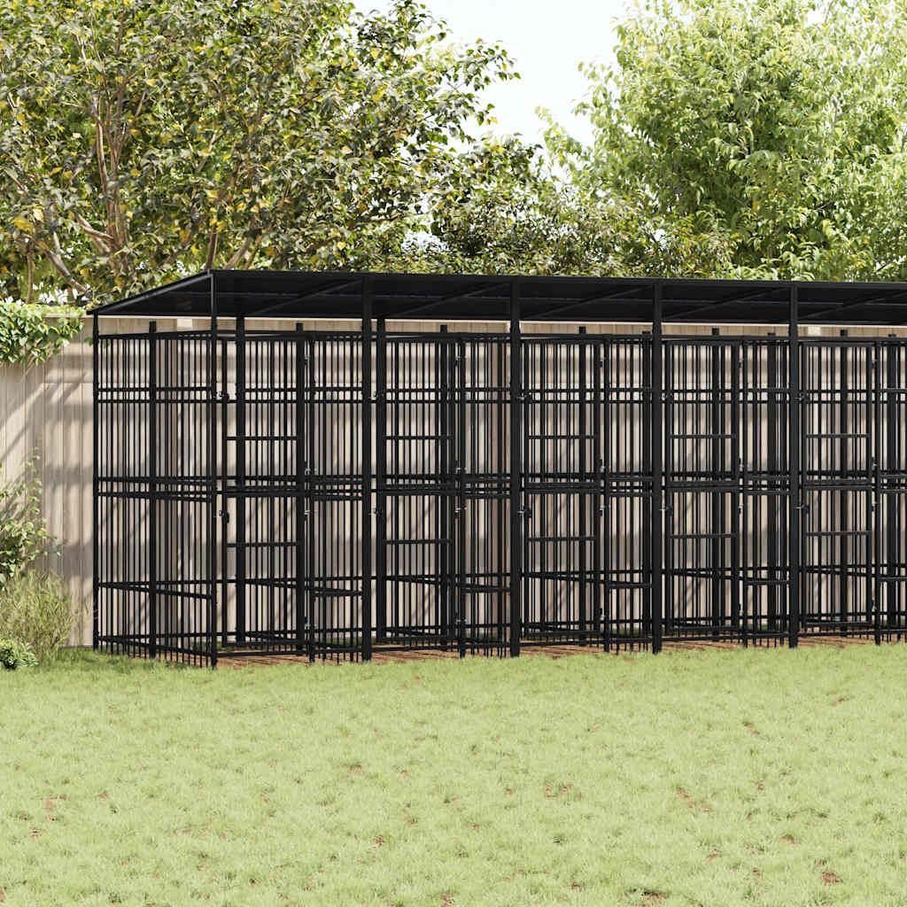 Hondenkennel 1,84 M² Staal