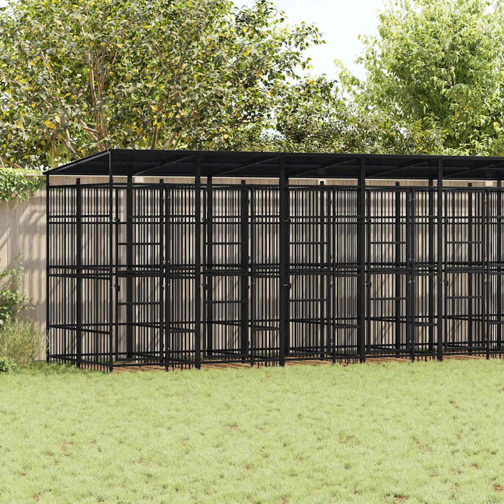 Hondenkennel 1,84 M² Staal