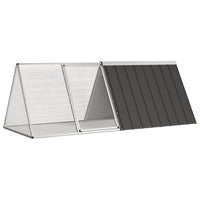 Konijnenhok 201,5X80,5X71 Cm Gegalvaniseerd Staal