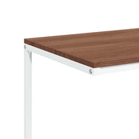 Bijzettafel Met Wieltjes Bewerkt Hout