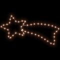 Kerstfiguur Ster Met 48 Warmwitte Led's 65X28 Cm