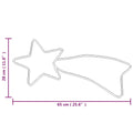 Kerstfiguur Ster Met 48 Warmwitte Led's 65X28 Cm