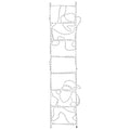 Kerstfiguur Kerstman Op Ladder Opvouwbaar 552 Led's 50X200 Cm