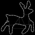 Kerstfiguur Rendier Met 72 Warmwitte Led's 57X55X4,5 Cm