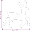 Kerstfiguur Rendier Met 72 Warmwitte Led's 57X55X4,5 Cm