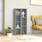 Boekenkast 50X25X104 Cm Bewerkt Hout Kleurig