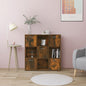 Boekenkast 90X28X90 Cm Bewerkt Hout Kleur