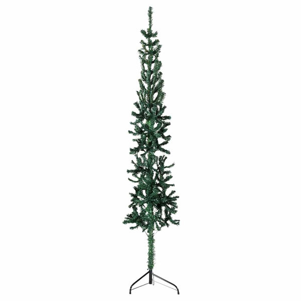 Kunstkerstboom Half Met Standaard Smal Groen