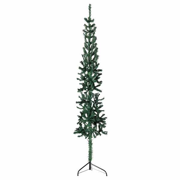 Kunstkerstboom Half Met Standaard Smal Groen