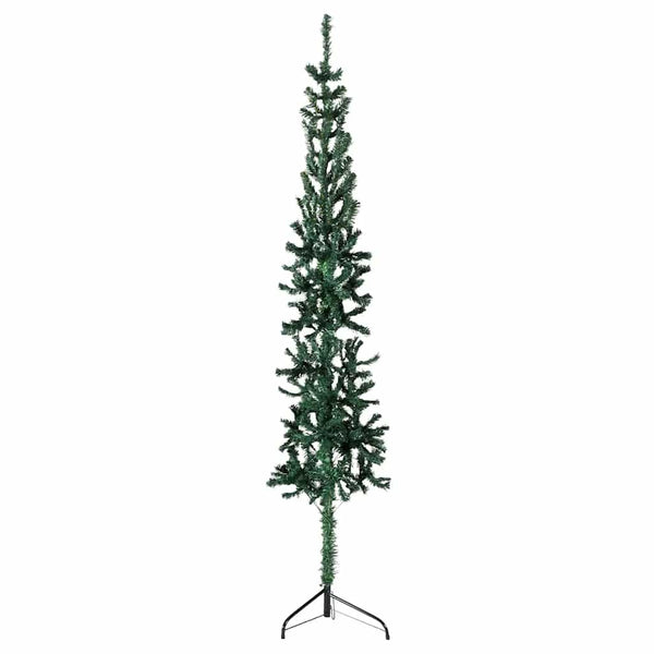 Kunstkerstboom Half Met Standaard Smal Groen