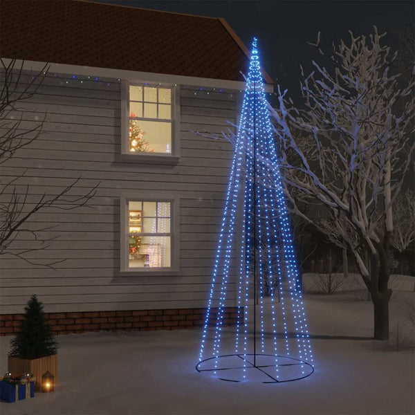 Kegelkerstboom 1134 Led's 230X800 Cm Blauw