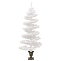 Kunstkerstboom Met Verlichting En Pot 120 Cm Pvc Wit