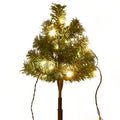 Tuinpadkerstbomen 6 St Met Te Led's 45 Cm Pvc Warmwit
