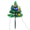 Tuinpadkerstbomen 6 St Met Meerkleurige Led's 45 Cm Pvc Multikleur