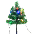 Tuinpadkerstbomen 6 St Met Meerkleurige Led's 45 Cm Pvc Multikleur