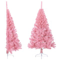 Kunstkerstboom Met Standaard Half 150 Cm Pvc Roze