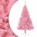 Kunstkerstboom Met Standaard Half 150 Cm Pvc Roze