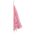Kunstkerstboom Met Standaard Half 150 Cm Pvc Roze
