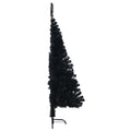 Kunstkerstboom Met Standaard Half 150 Cm Pvc Zwart