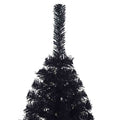 Kunstkerstboom Met Standaard Half 150 Cm Pvc Zwart